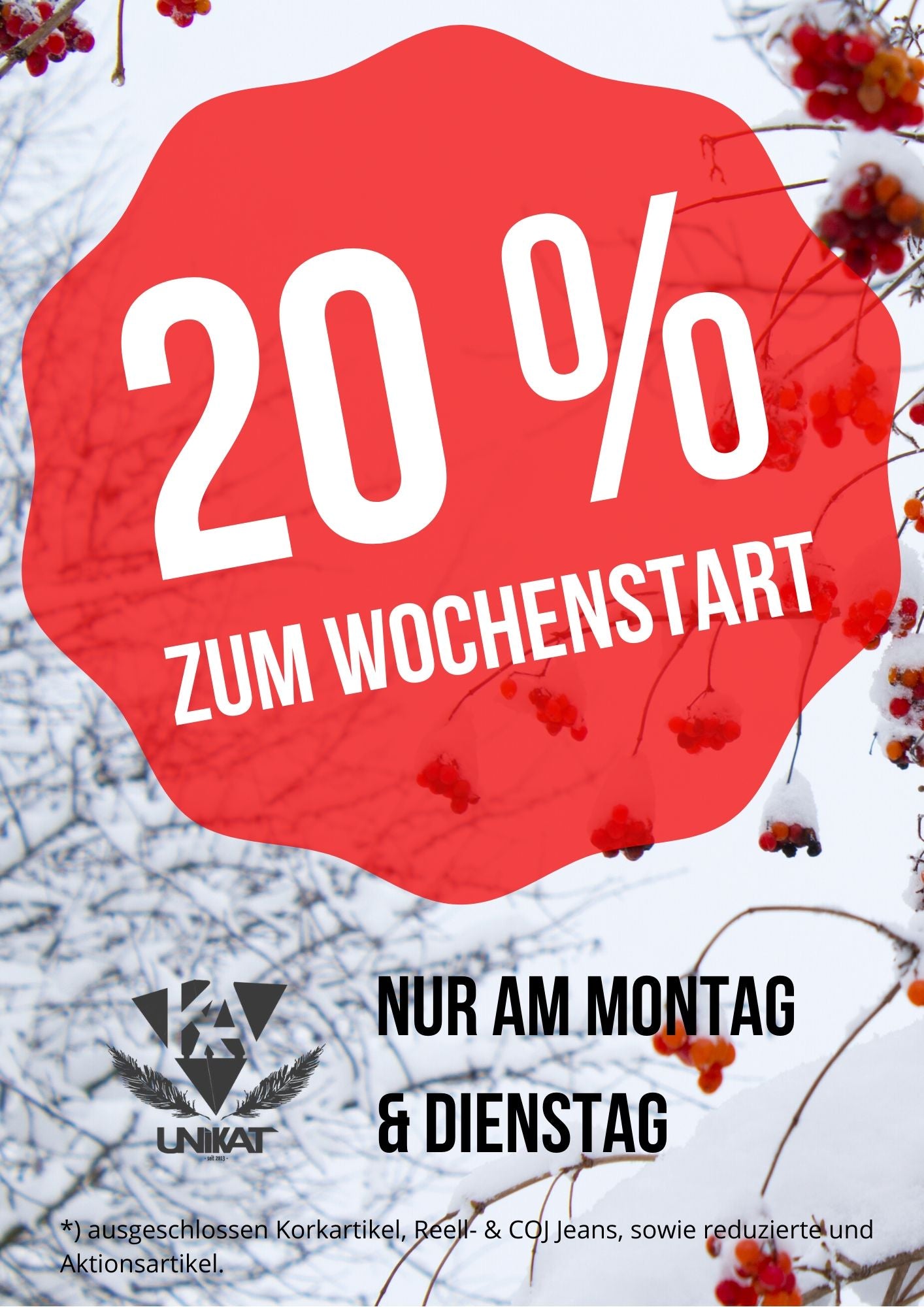 20 % SPAREN  ⚡️ ZUM WOCHENSTART ⚡️
