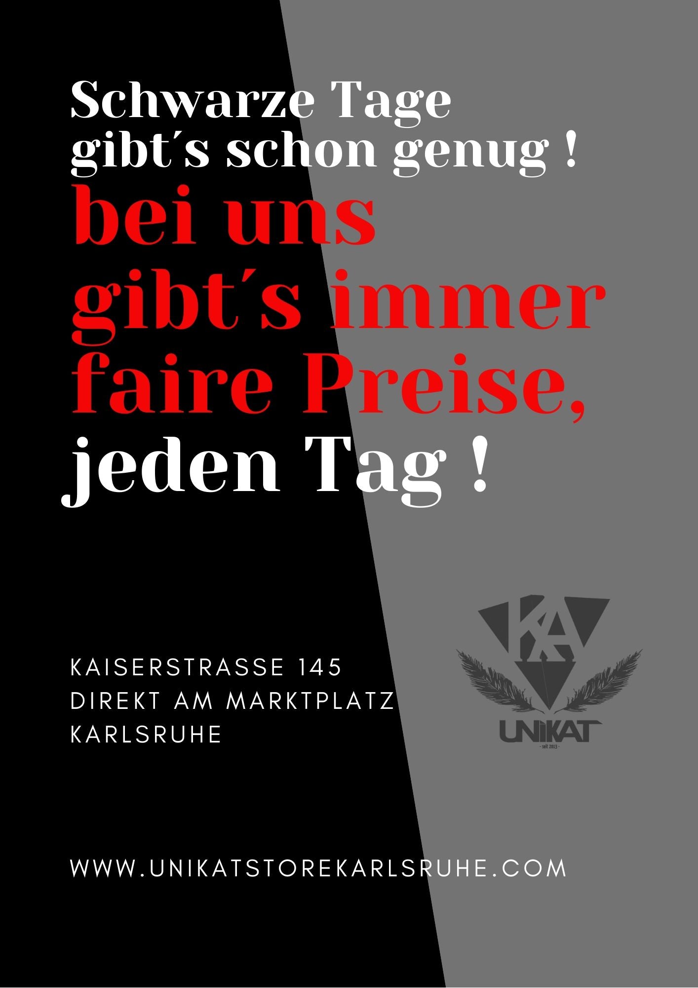 Bei uns gibt´s jeden Tag faire Preise !