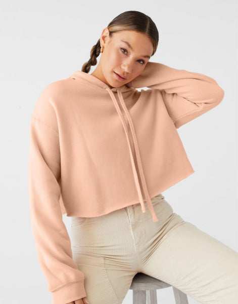 Sweat à capuche court pour femme