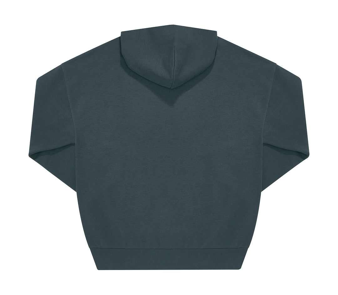 Unisex Oversized Hoodie INFLUENCE - black & amalfi teal