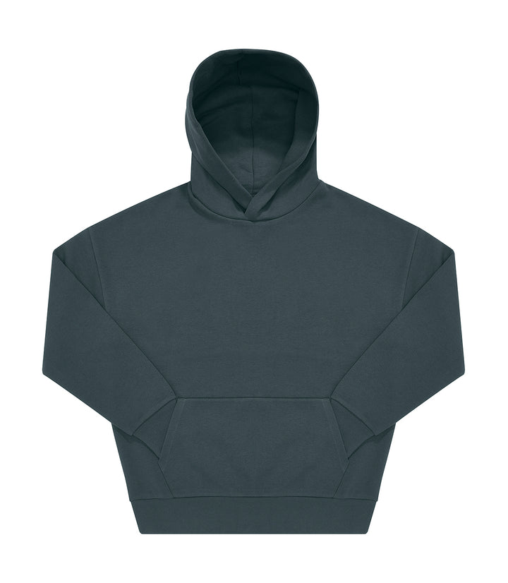 Unisex Oversized Hoodie INFLUENCE - black & amalfi teal