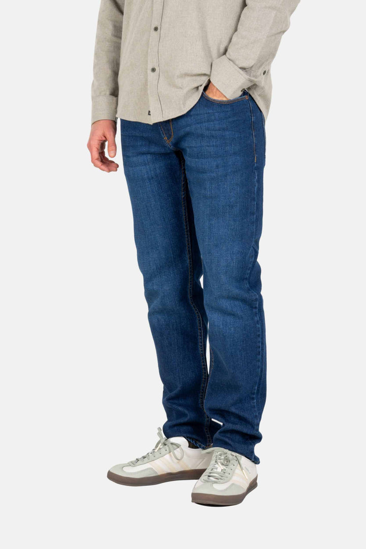 NOVA 2 Tapered Fit Jeans - Washed Indigo