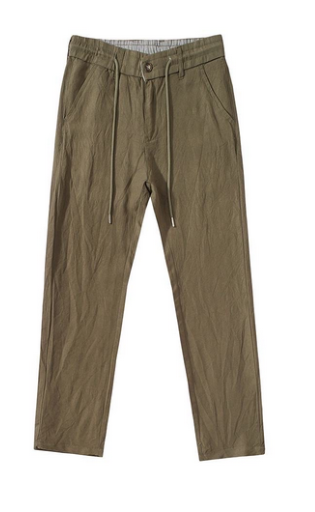 Straight-Fit Leinenhose