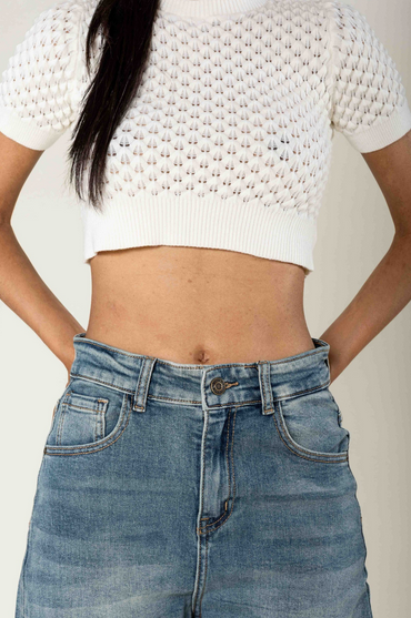 Barrel Jeans - grau