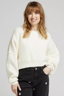 PEDRO – Übergroßer Crop-Strickpullover