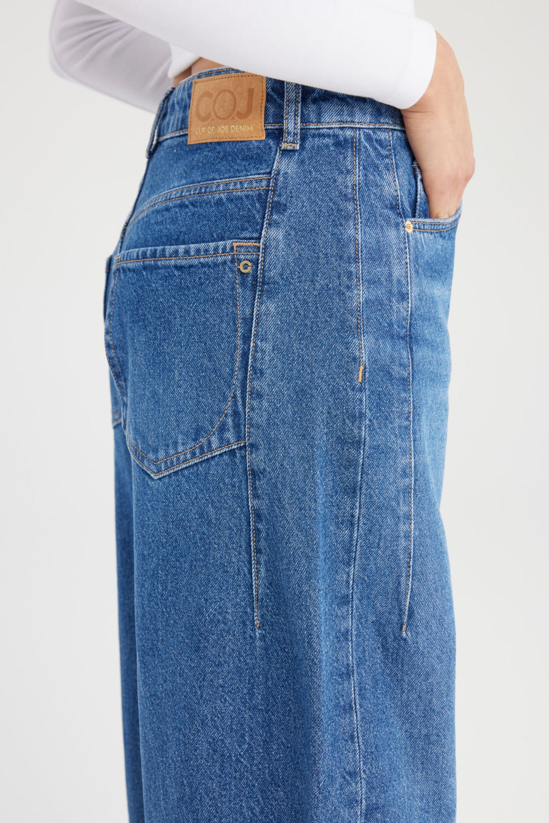 CLARA Balloon Fit Jeans - medium blue