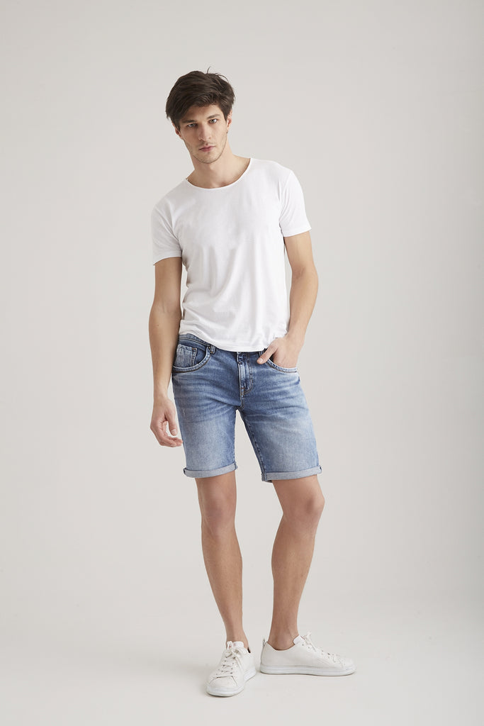 Jeans Shorts Dennis in ocean blue