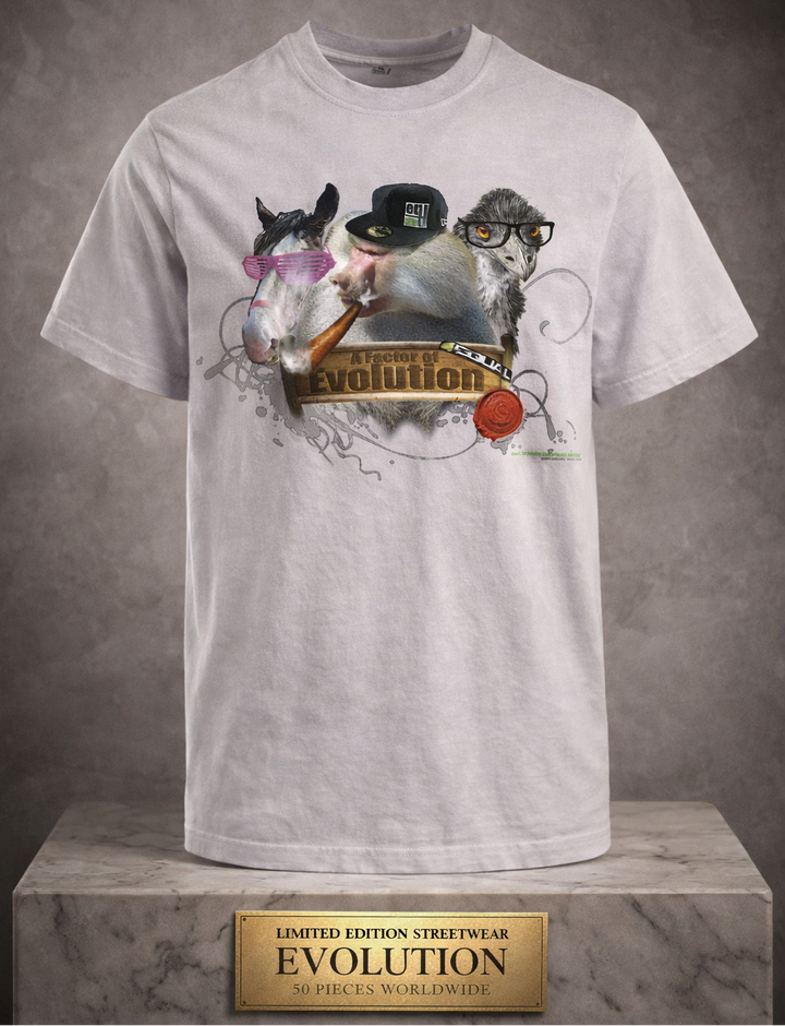 EVOLUTION Graphic Vintage Unisex T-Shirt | Limited Edition | soft lilac