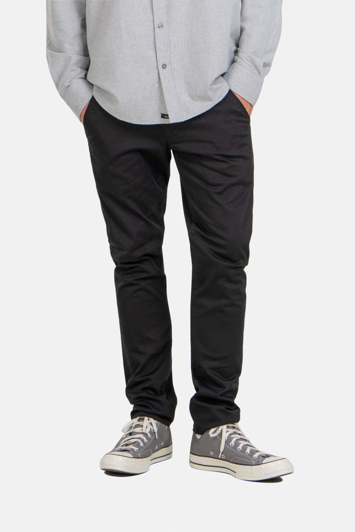 Flex Tapered Chino Hose - schwarz