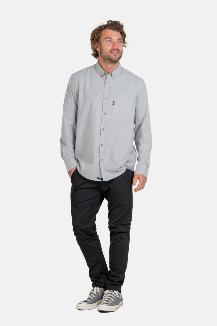 Flex Tapered Chino Hose - schwarz