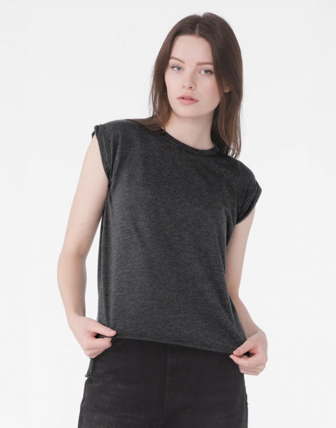 Flowy Muscle T-Shirt Rolled Cuff - in vielen Farben
