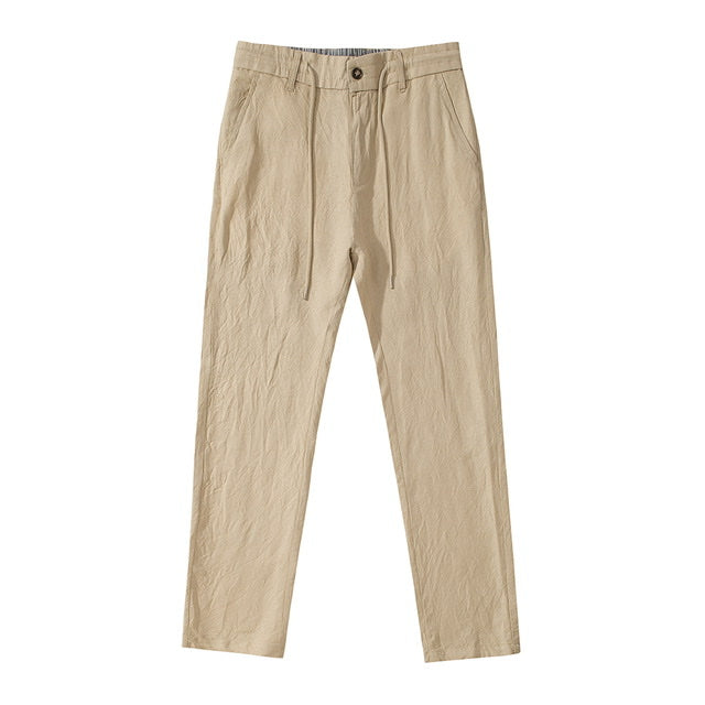 Straight-Fit Leinenhose