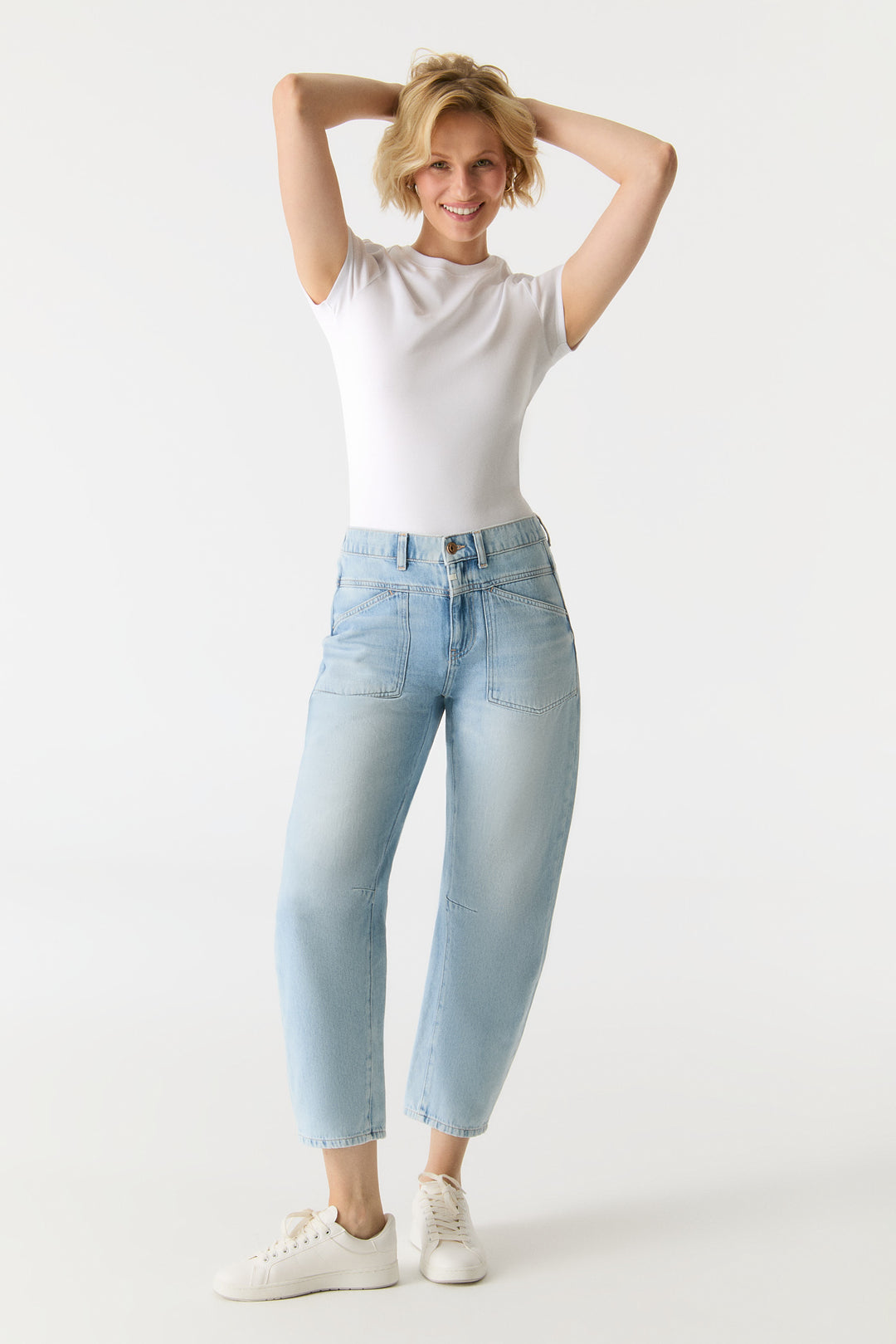 SELENA Mid Waist Ankle Length Jeans