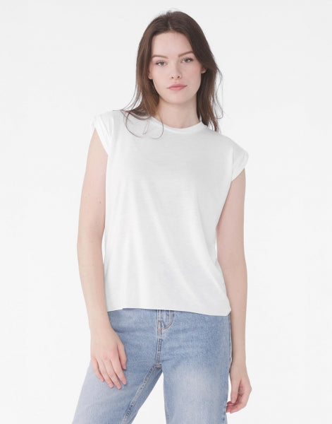 Flowy Muscle T-Shirt Rolled Cuff - in vielen Farben