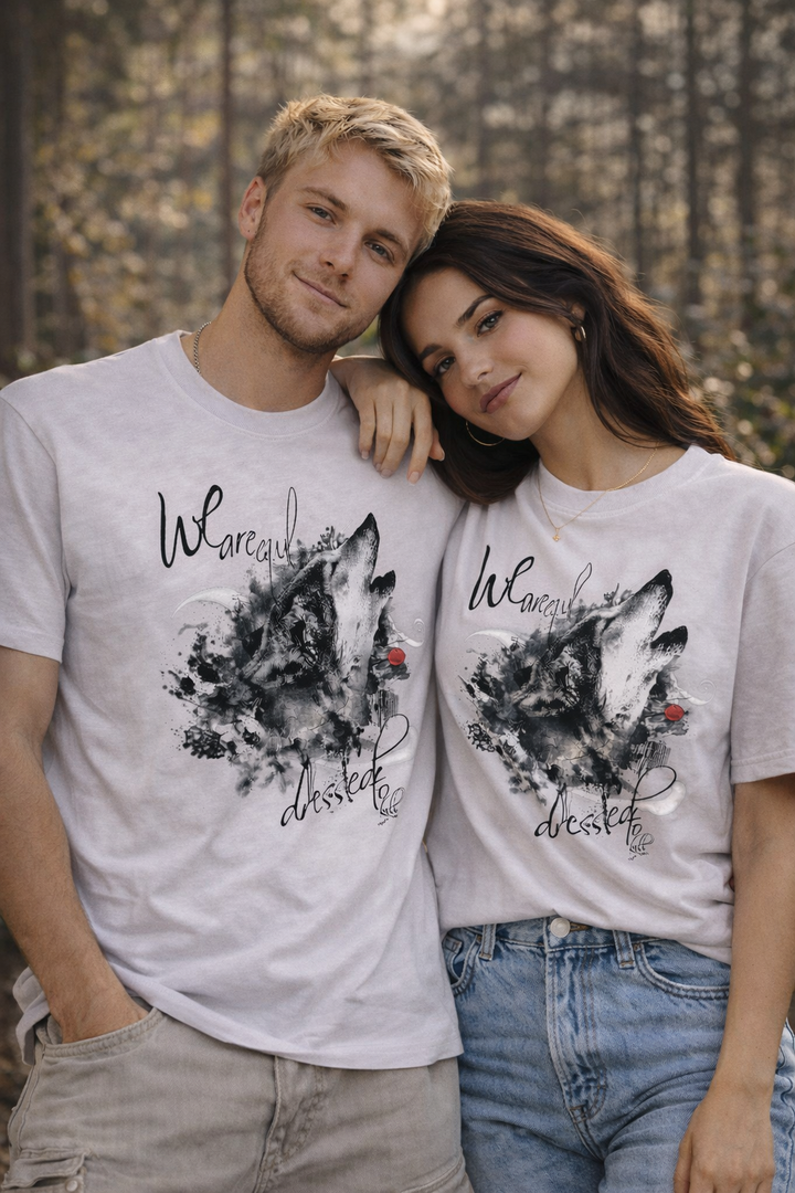 WULFIG Graphic Vintage Unisex T-Shirt | Limited Edition | soft lilac