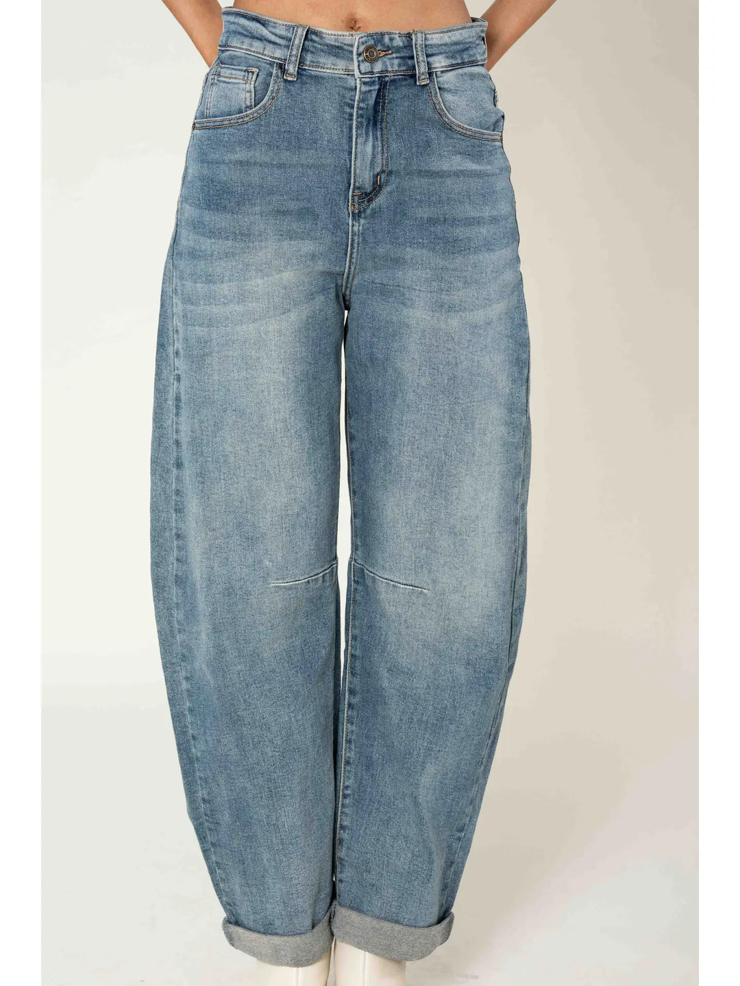 Barrel Balloon Jeans - vintageblau