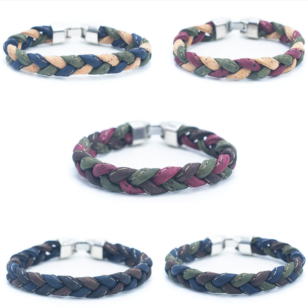 handgefertigtes Unisex-Korkarmband