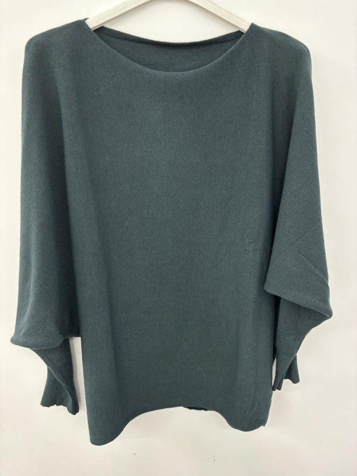 Oversized Pullover mit Fledermausärmeln