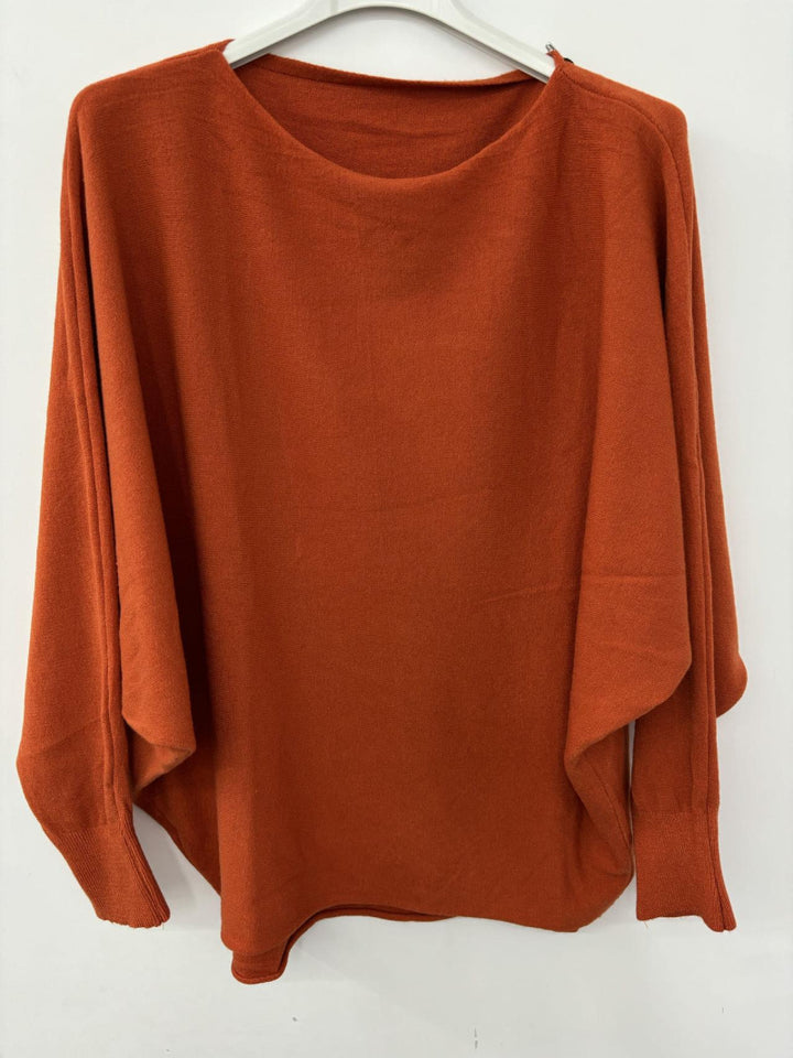 Oversized Pullover mit Fledermausärmeln