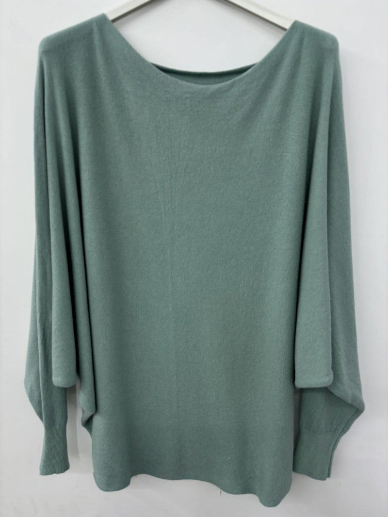 Oversized Pullover mit Fledermausärmeln