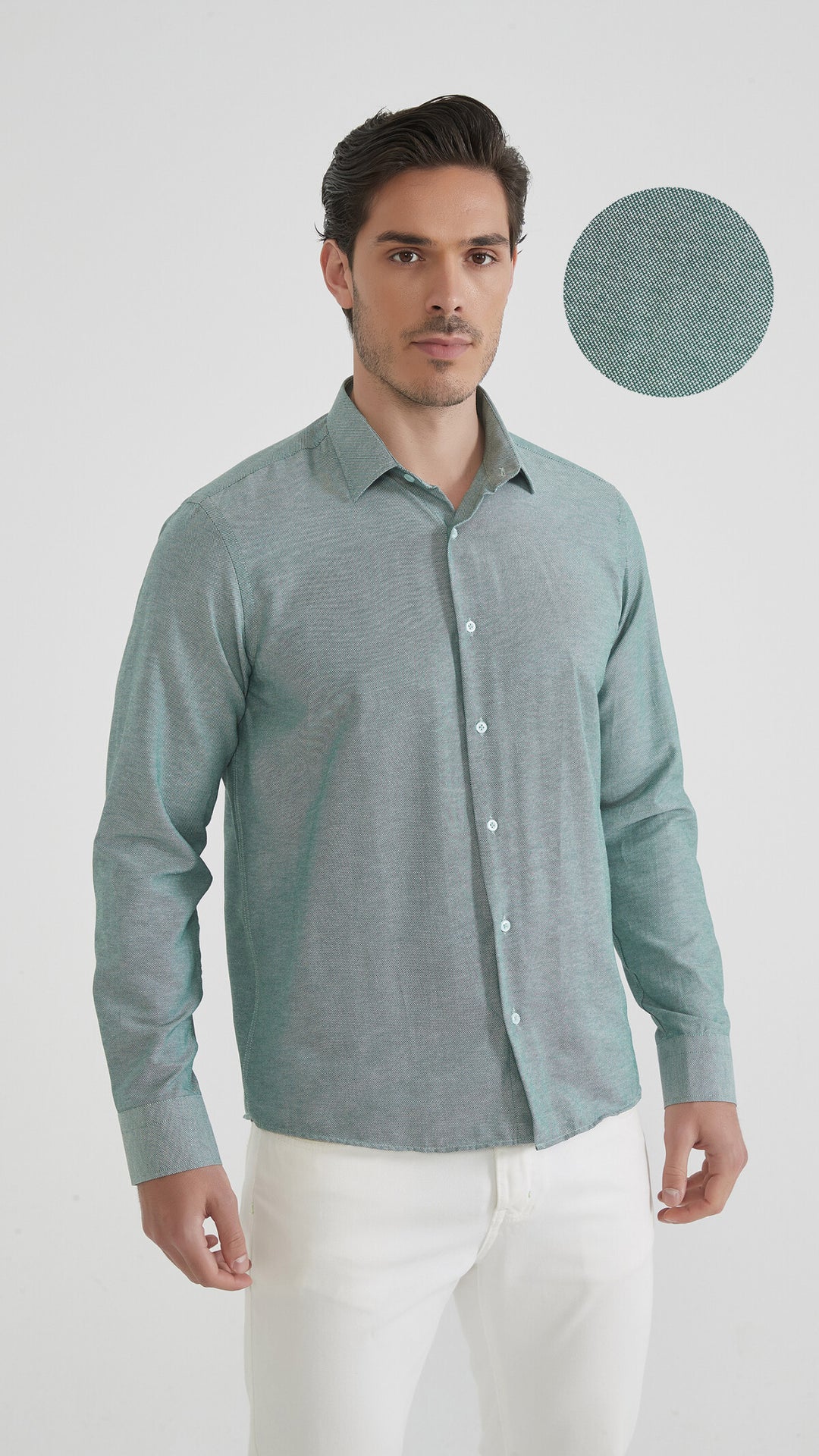 Relaxed Fit Hemd - dunkelbraun/khaki