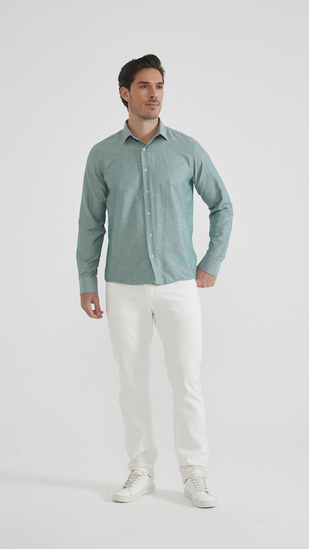 Relaxed Fit Hemd - dunkelbraun/khaki