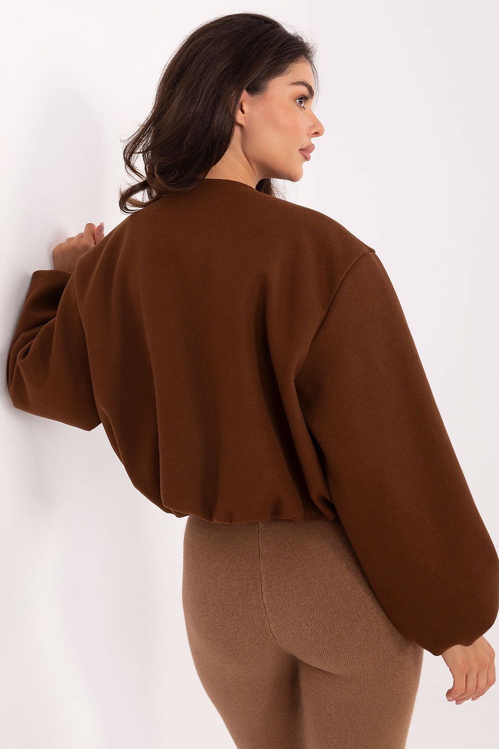 Cropped-Übergangsjacke - braun