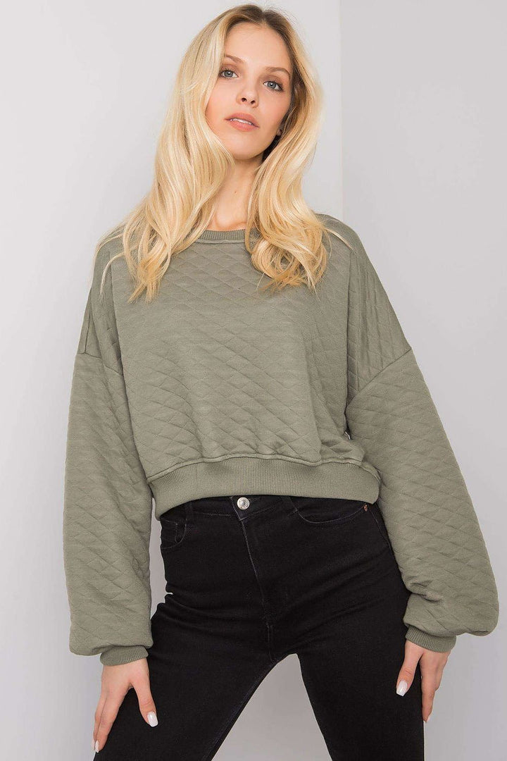 Cropped Puffer Pullover