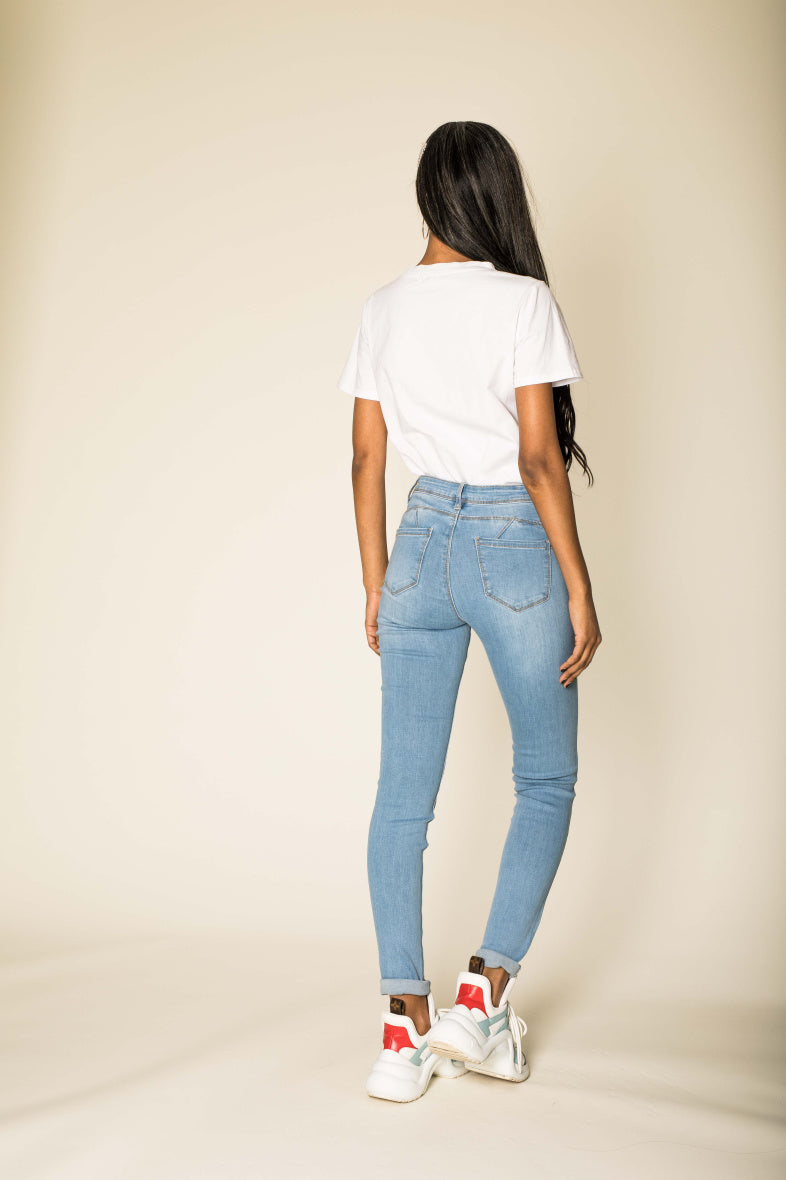 High Waist Skinny Jeans Push Up