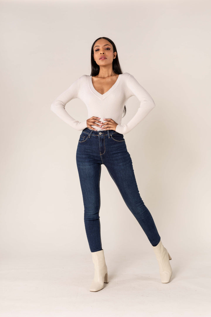 High Waist Skinny Jeans Push Up