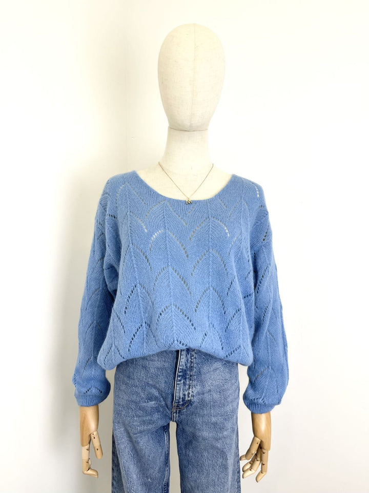 Gemusterter Pullover aus Babyalpaka