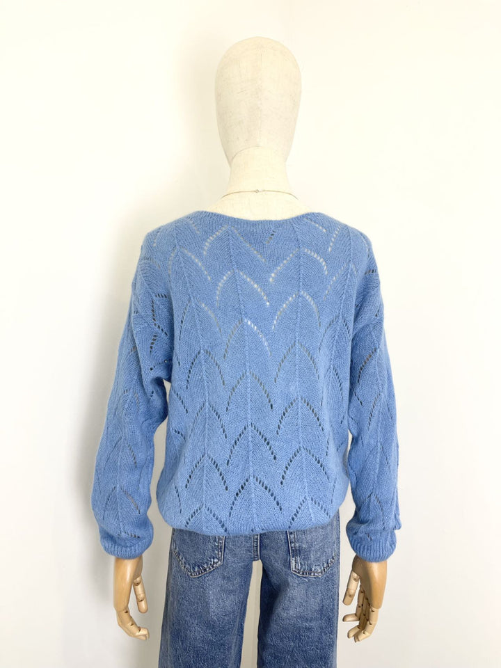 Gemusterter Pullover aus Babyalpaka