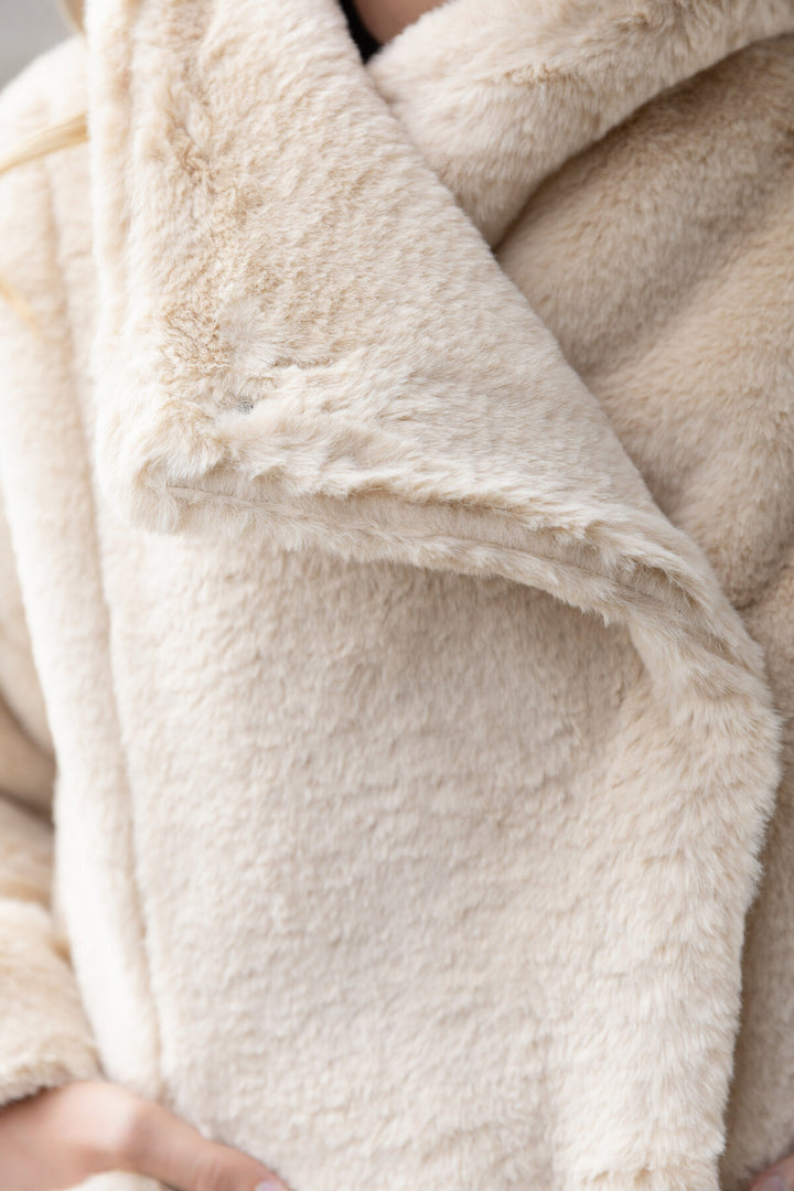 Cropped-Mantel - beige