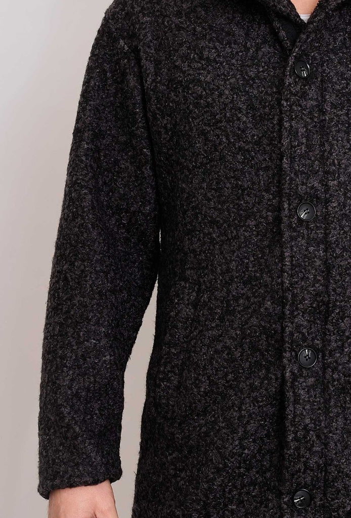 Mantel mit Kapuze für Herren grau  I Wintermäntel in Karlsruhe kaufen