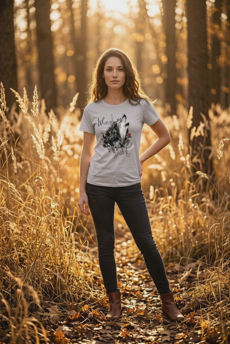 WULFIG Graphic Vintage Unisex T-Shirt | Limited Edition | soft lilac