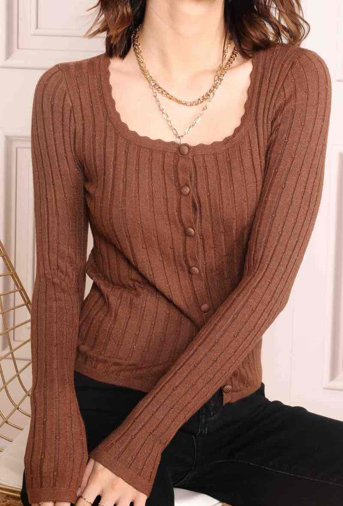 leichte Cardigan Strickjacke aus Baumwolle & Viskose I Unikat Store