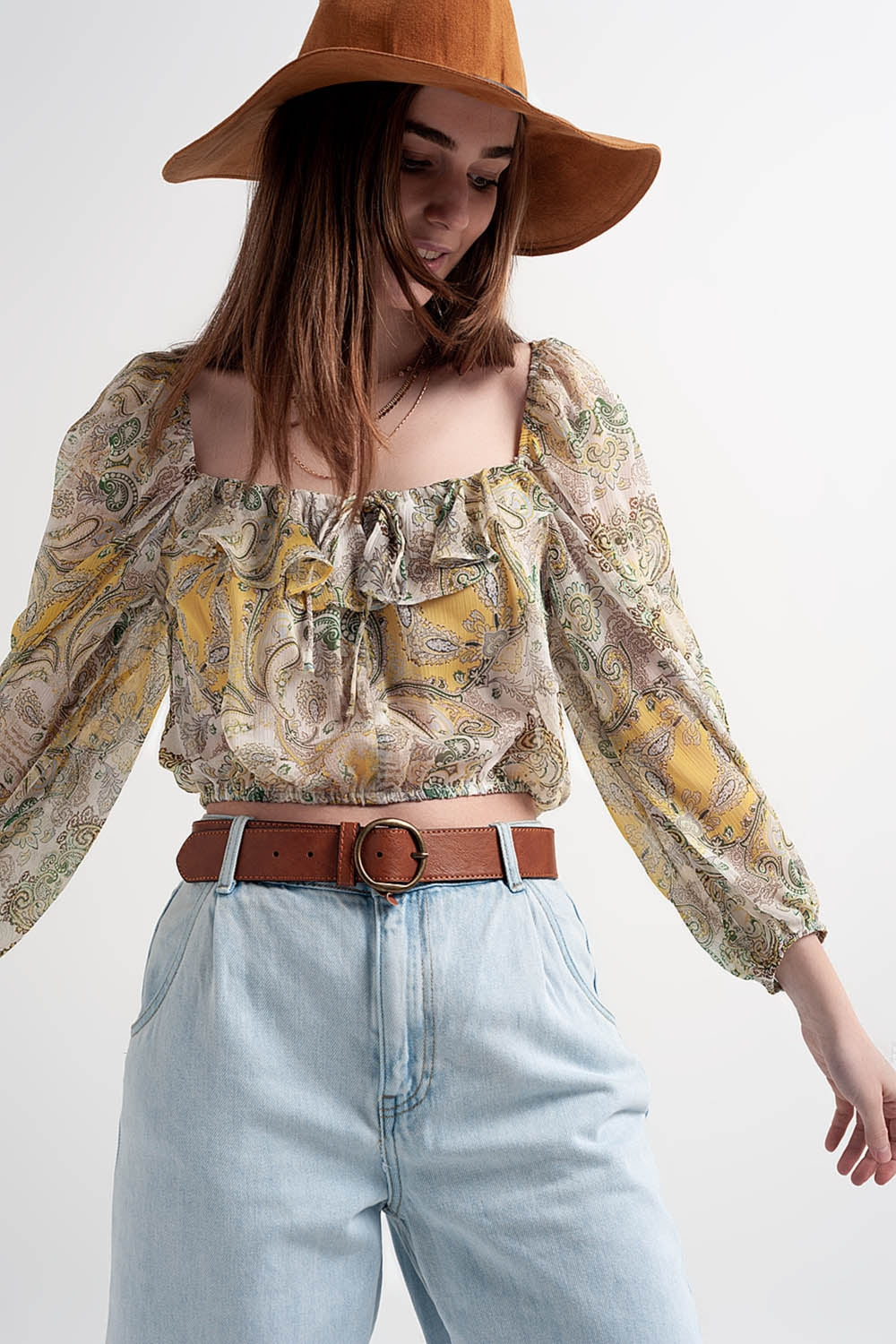 Crop-Top im Boho-Style