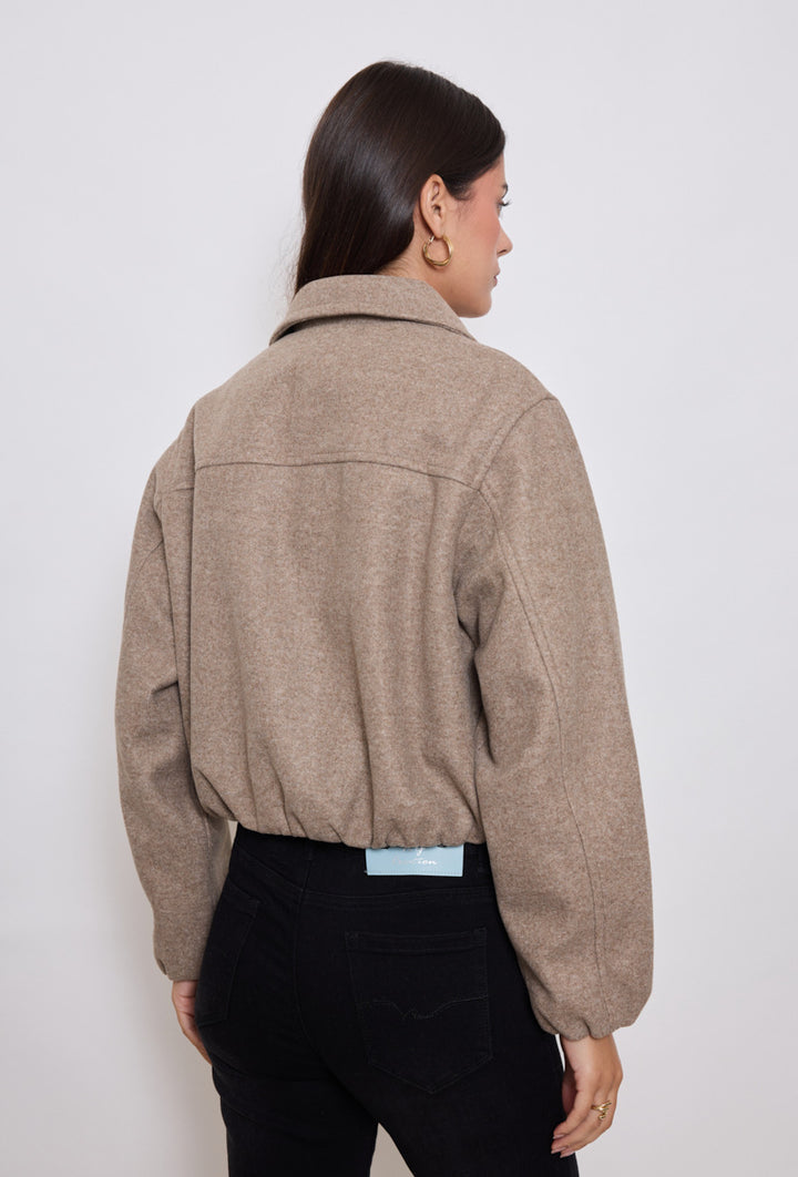 Bomberjacke - braun/olive