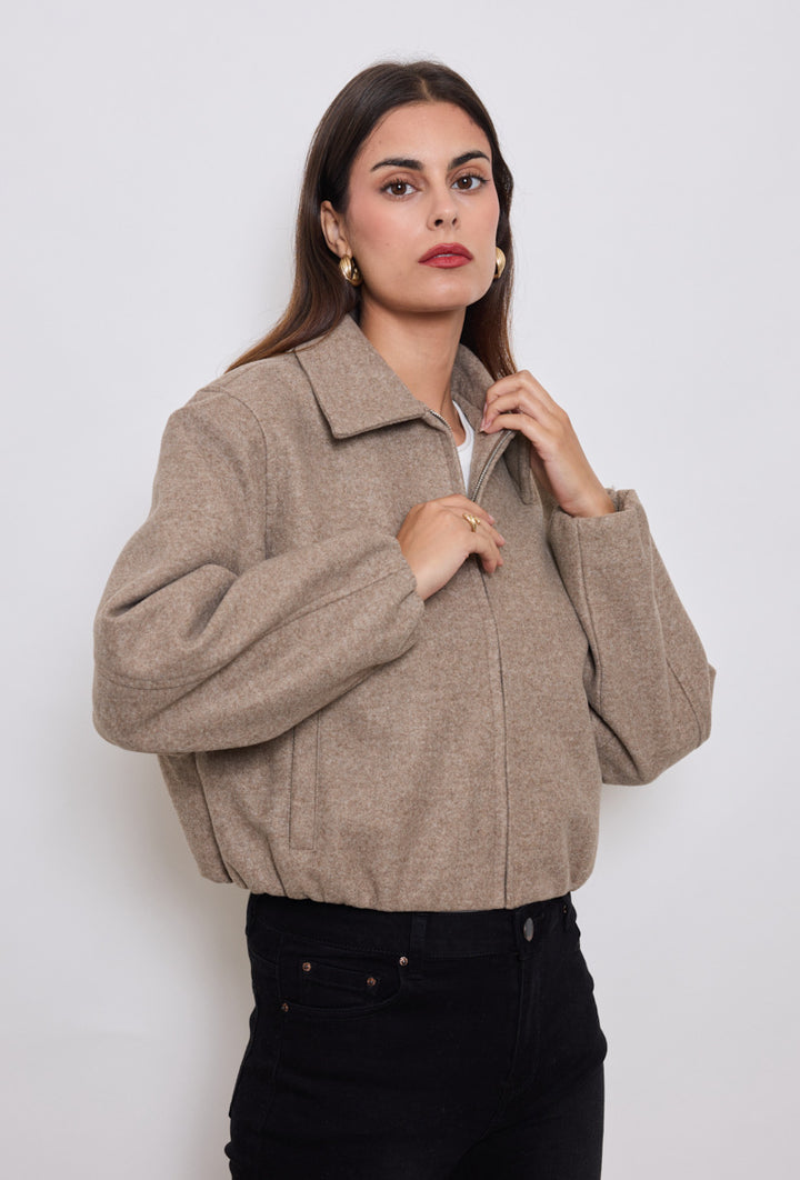 Bomberjacke - braun/olive