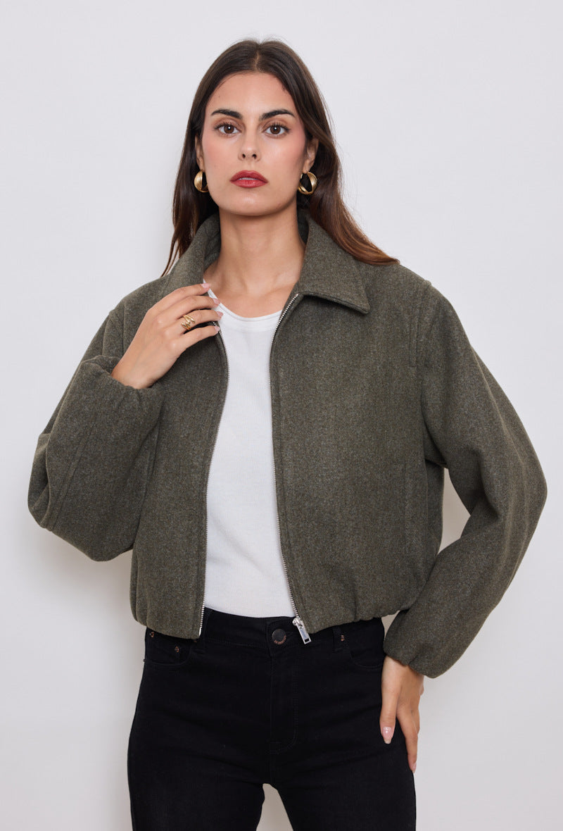 Bomberjacke - braun/olive