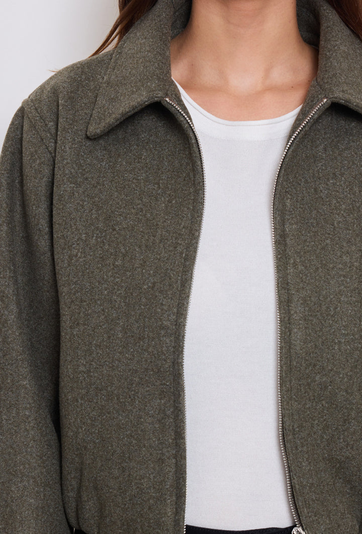 Bomberjacke - braun/olive