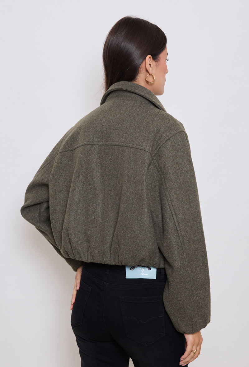 Bomberjacke - braun/olive