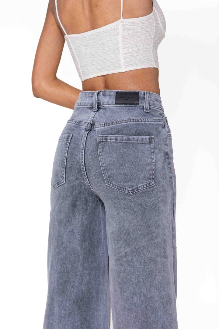 High-Waisted Wide Leg Jeans