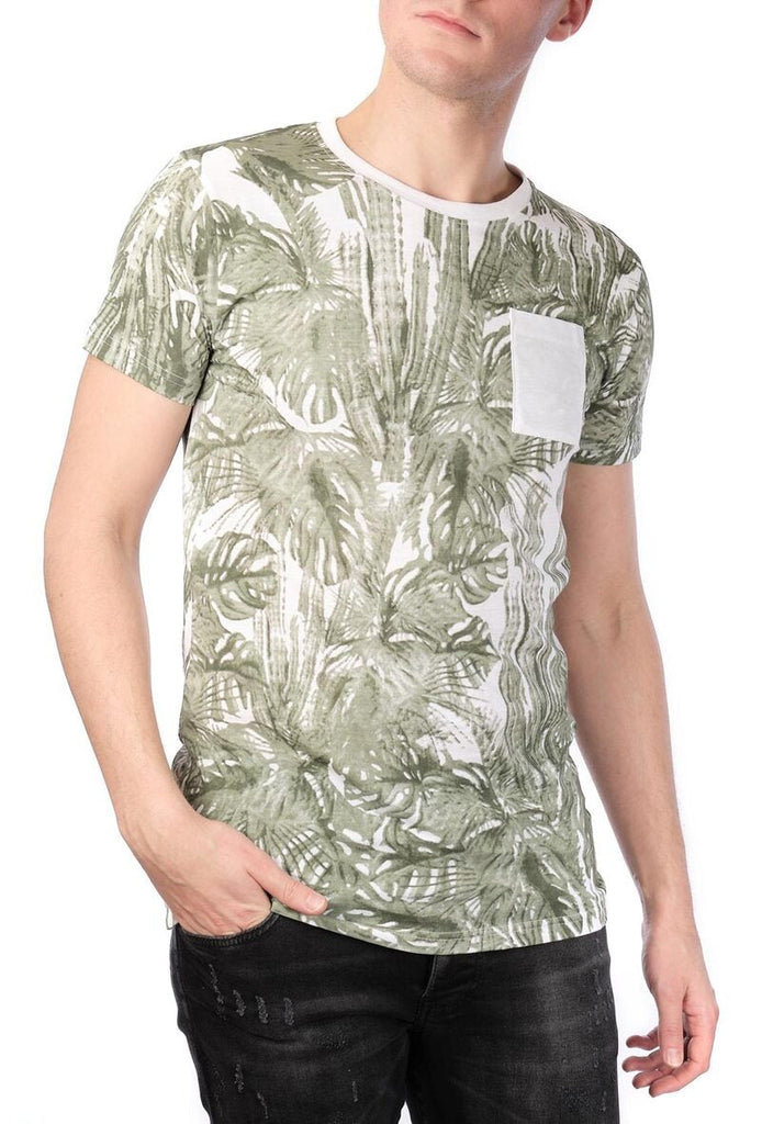 T-Shirt mit Palmendruck I Herren Shirt mit Palmenmotiv günstig kaufen
