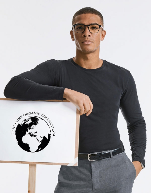 Herren langarm Shirt organische Baumwolle