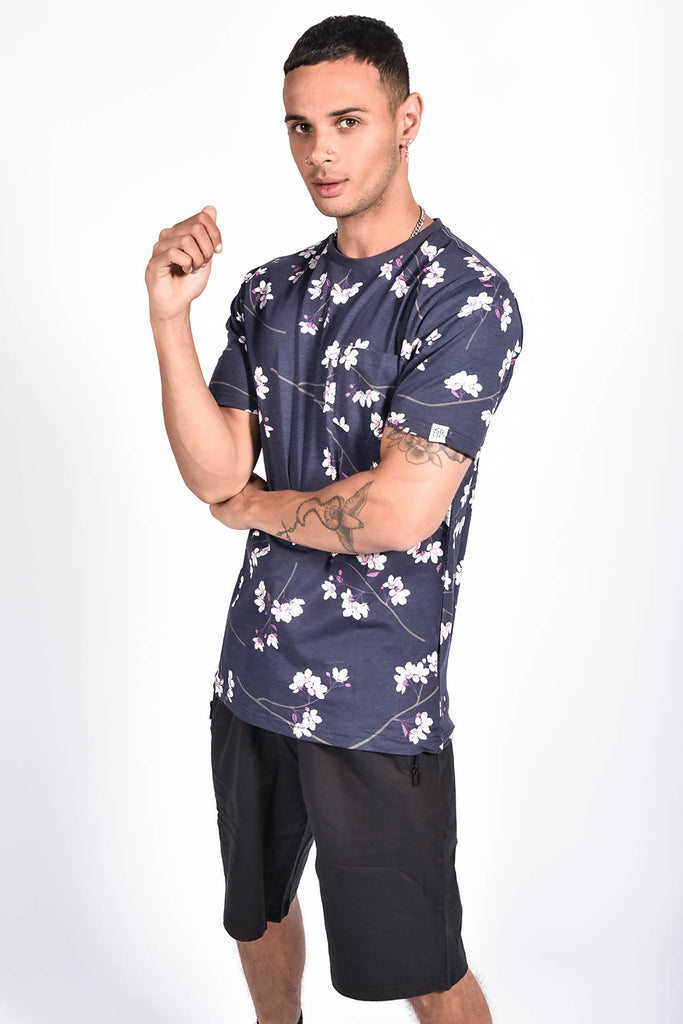 Pocket-Shirt mit Floraldruck