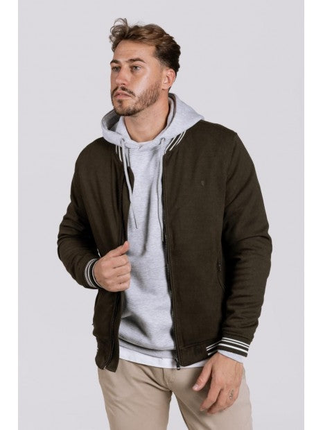 Fliegerjacke für Herren, Ringer Bündchen, olive