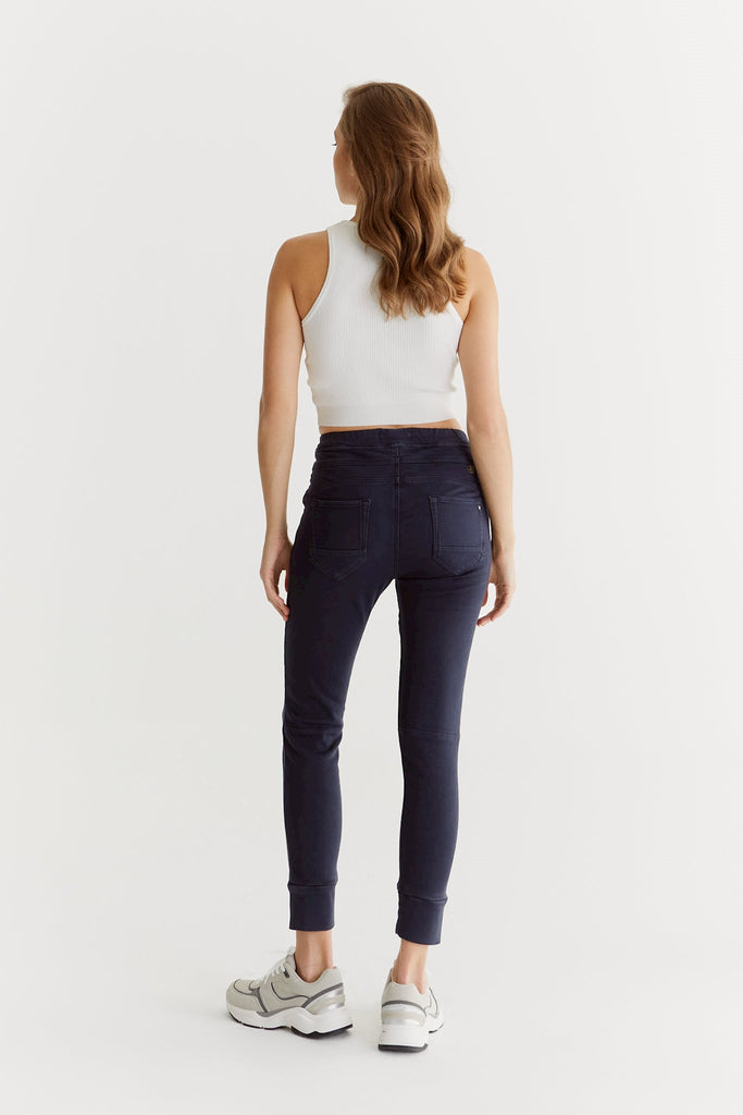 COJ Denim Joggerhose MILA für Damen, navy