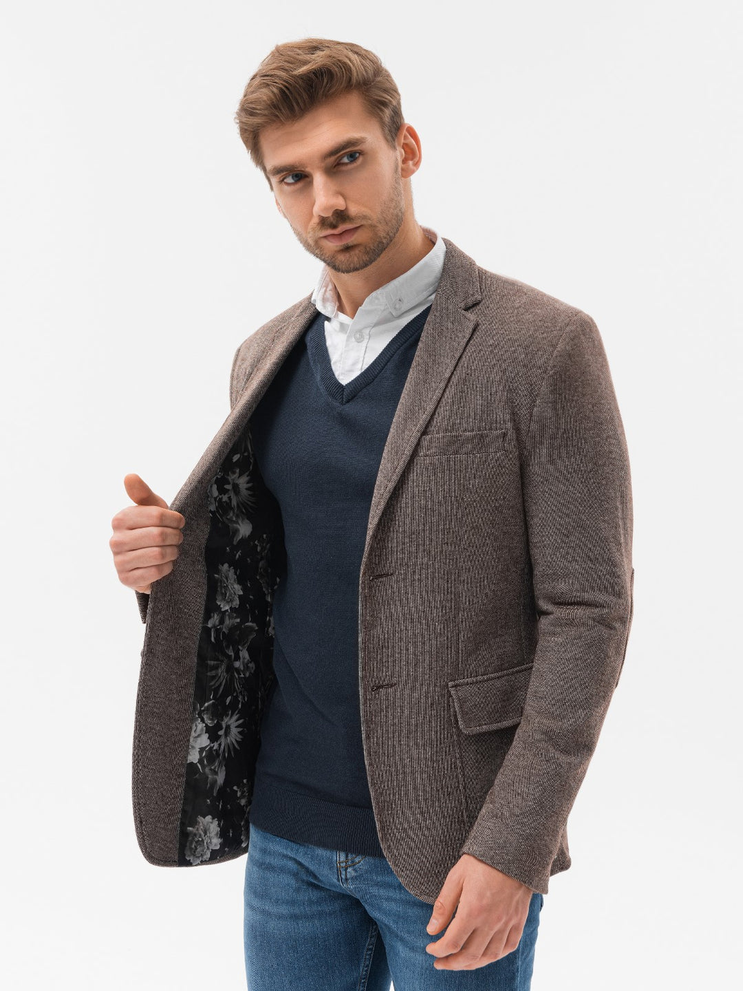 Casual Blazer für Herren braun bestellen I Sakkos für Büro & Hochzeit
