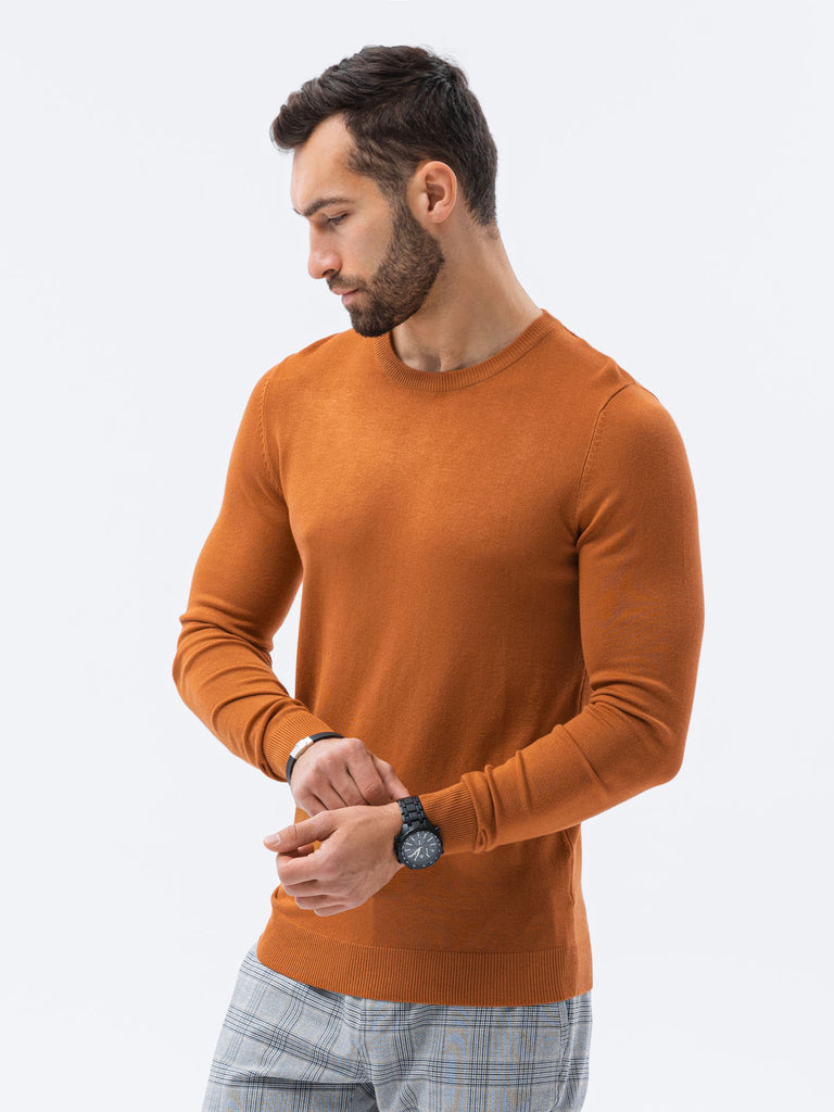 Rundhals-Pullover, camel